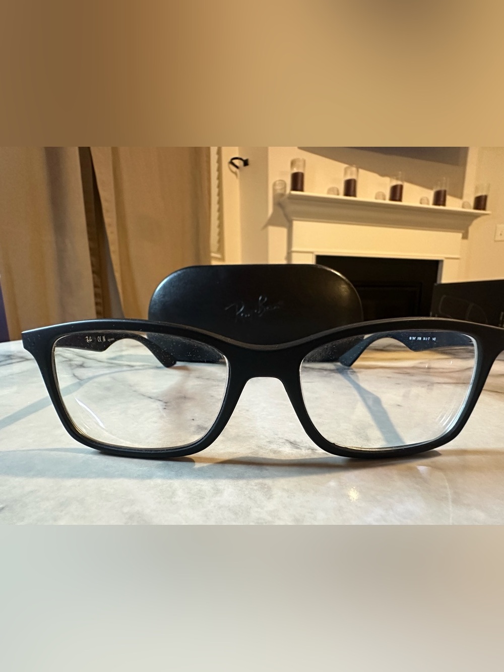 Ray-Ban Black Classic Rectangular Men's Eyeglasses